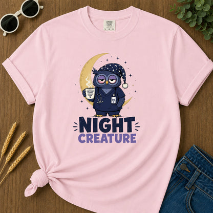 Night Creature Caffeine T-Shirt - Blossom