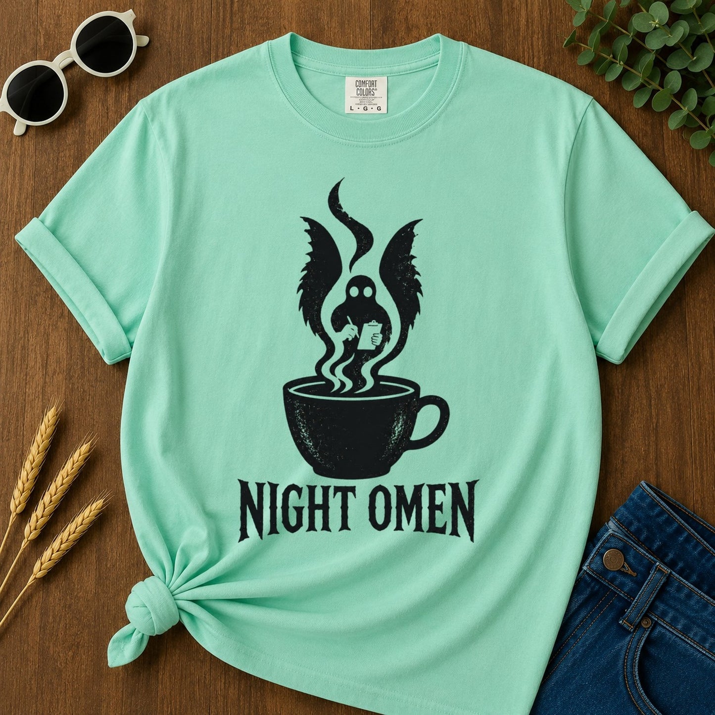Night Omen T-shirt - Island Reef Mockup
