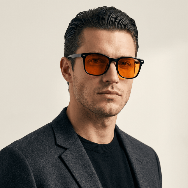 NightShield blue light glasses lifestyle product image | RAYZORA
