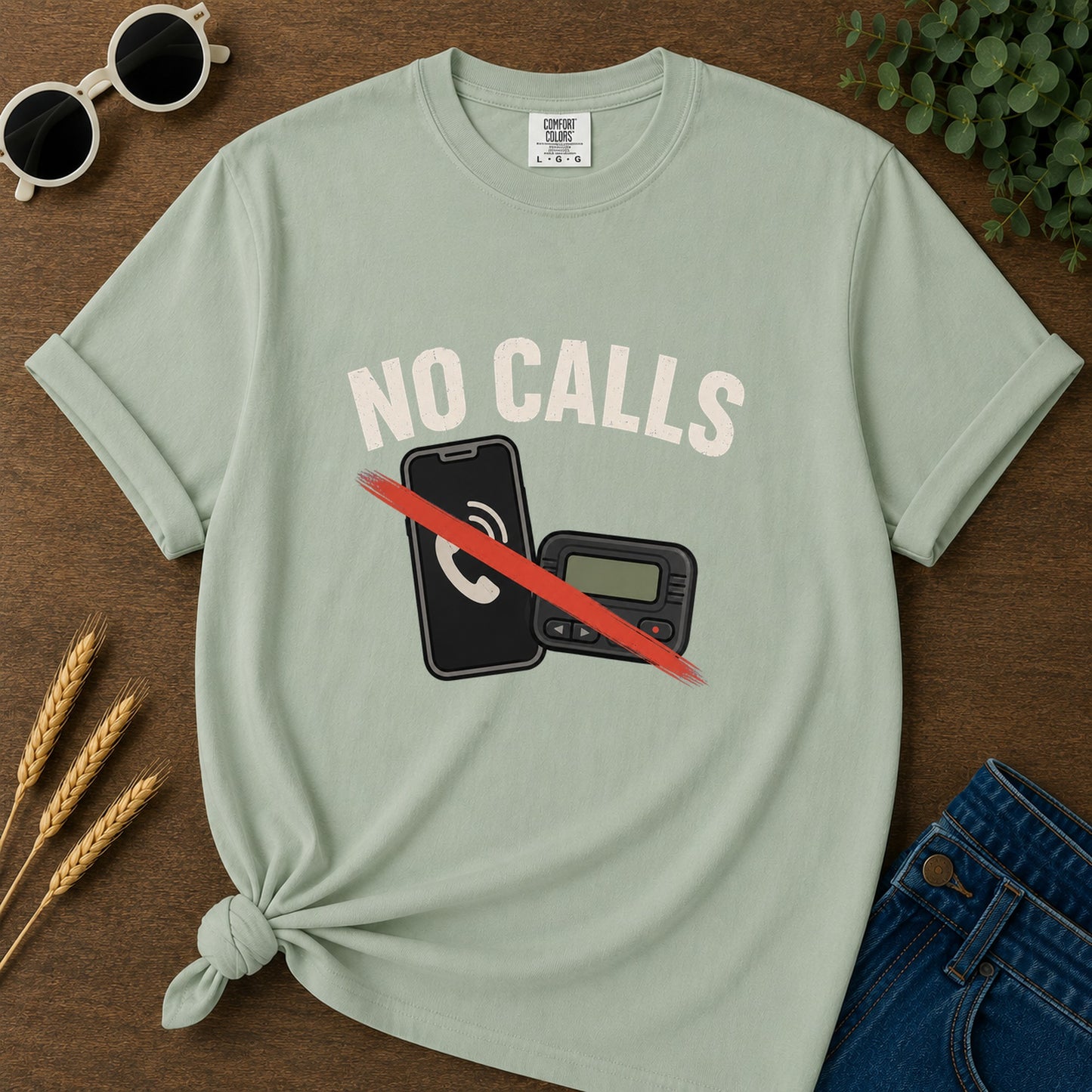 No Calls T-Shirt - Bay