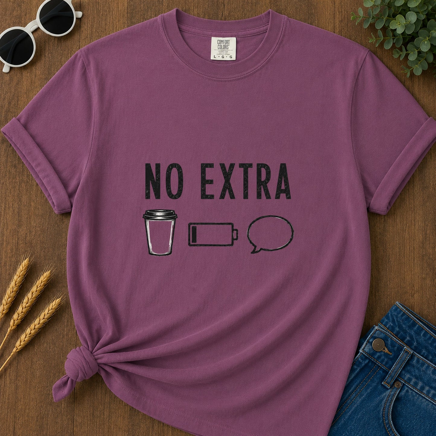 No Extra T-Shirt - Berry