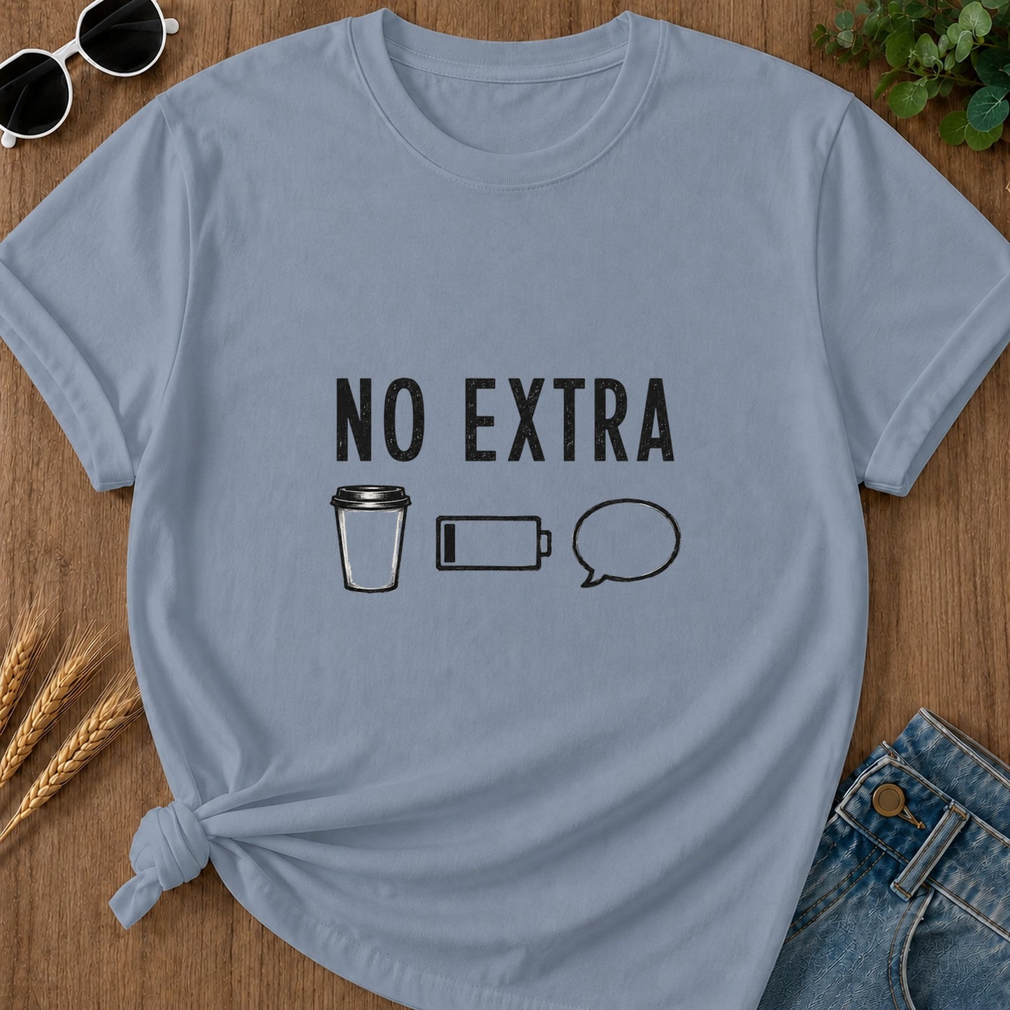 No Extra T-Shirt - Blue Jean