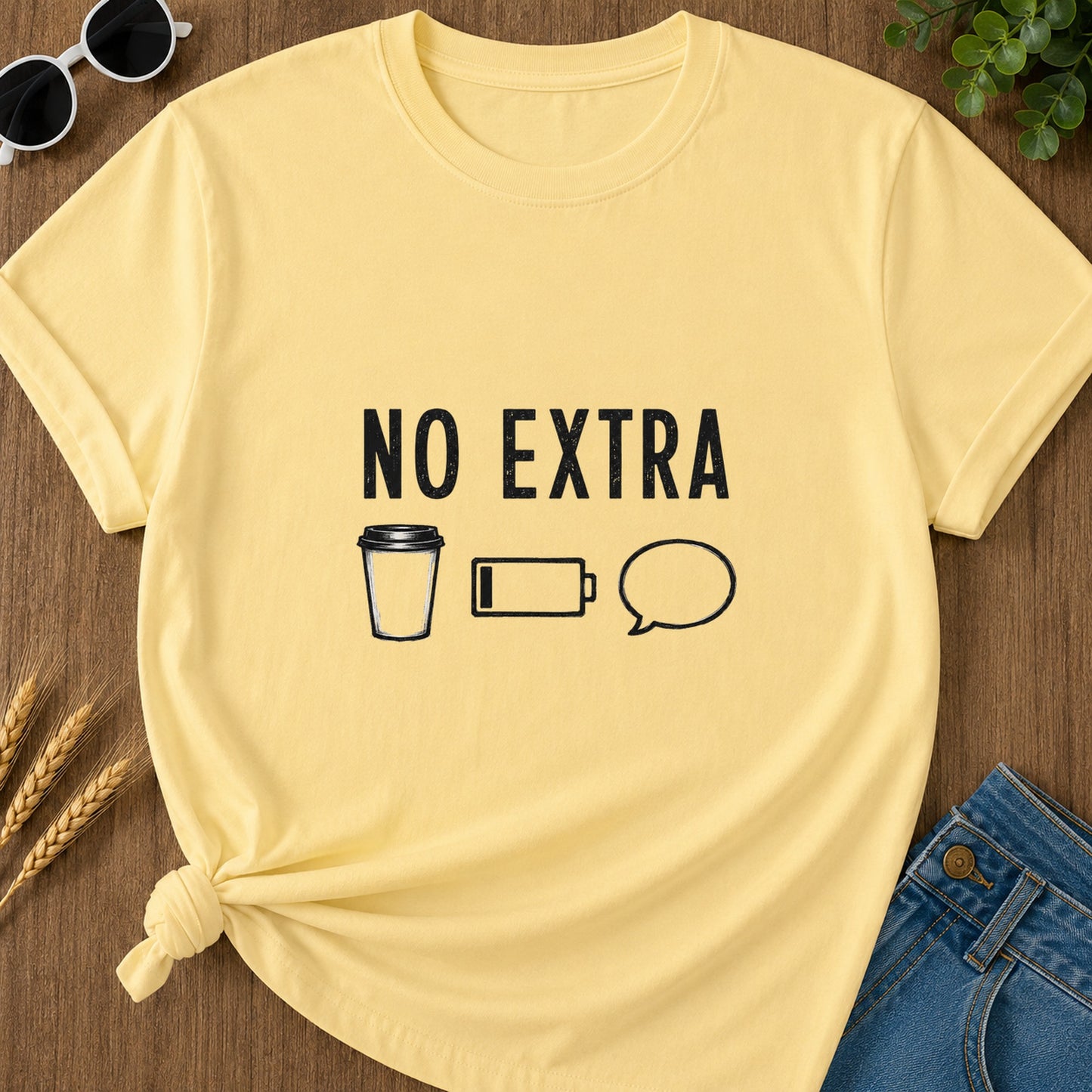 No Extra T-Shirt - Butter