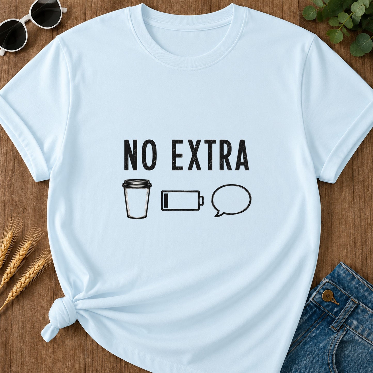 No Extra T-Shirt - Chambray