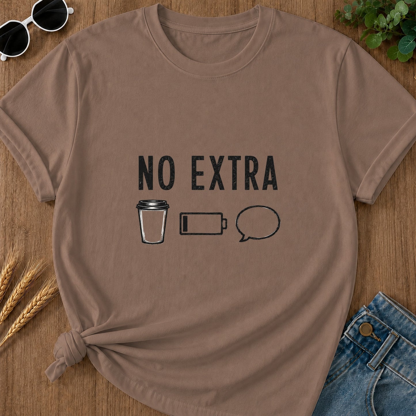 No Extra T-Shirt - Espresso
