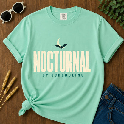 Nocturnal By Scheduling T-Shirt - Island Reef