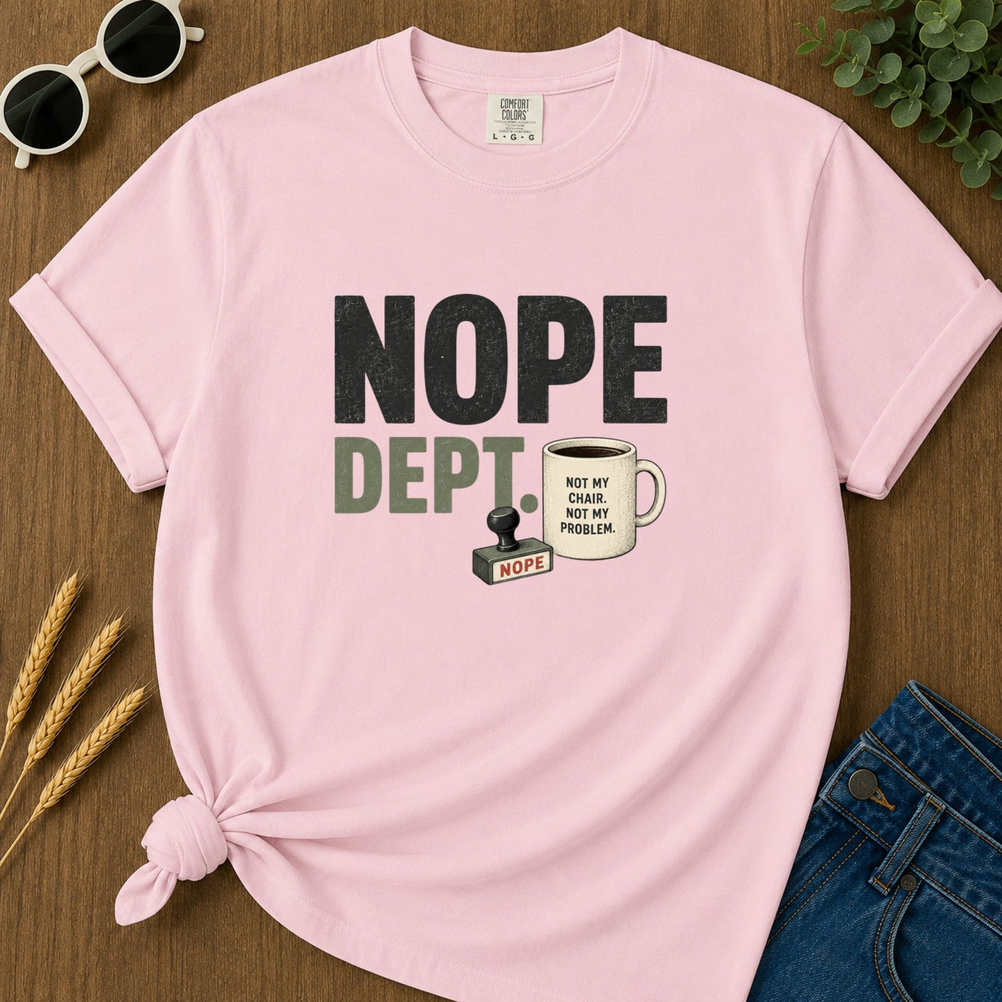Nope Dept T-Shirt - Blossom