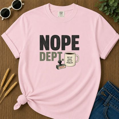 Nope Dept T-Shirt - Blossom