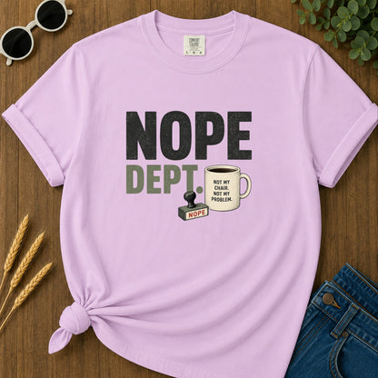 Nope Dept T-Shirt - Orchid