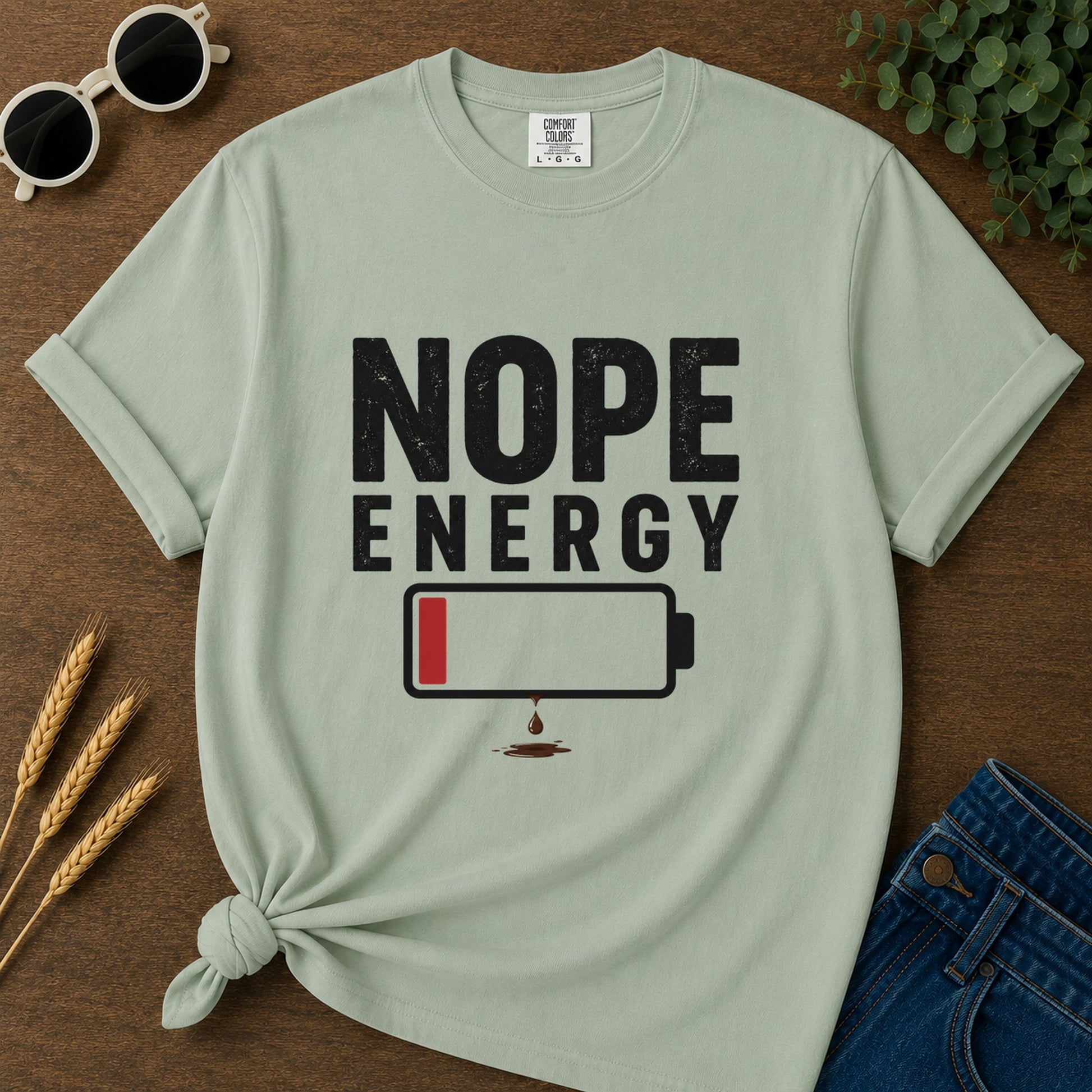 Nope Energy T-Shirt - Bay