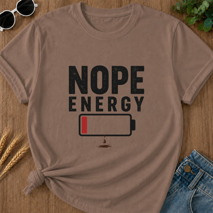 Nope Energy T-Shirt - Espresso