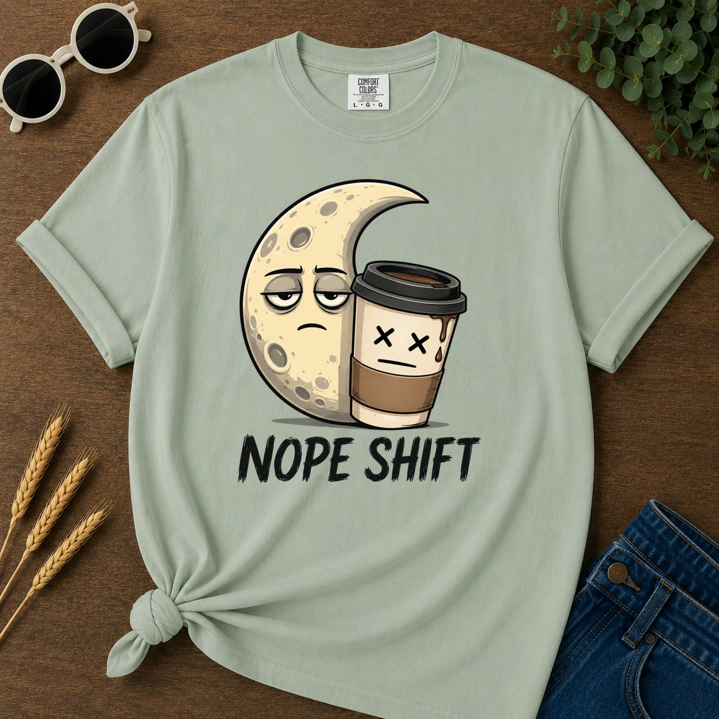 Nope Shift T-Shirt - Bay