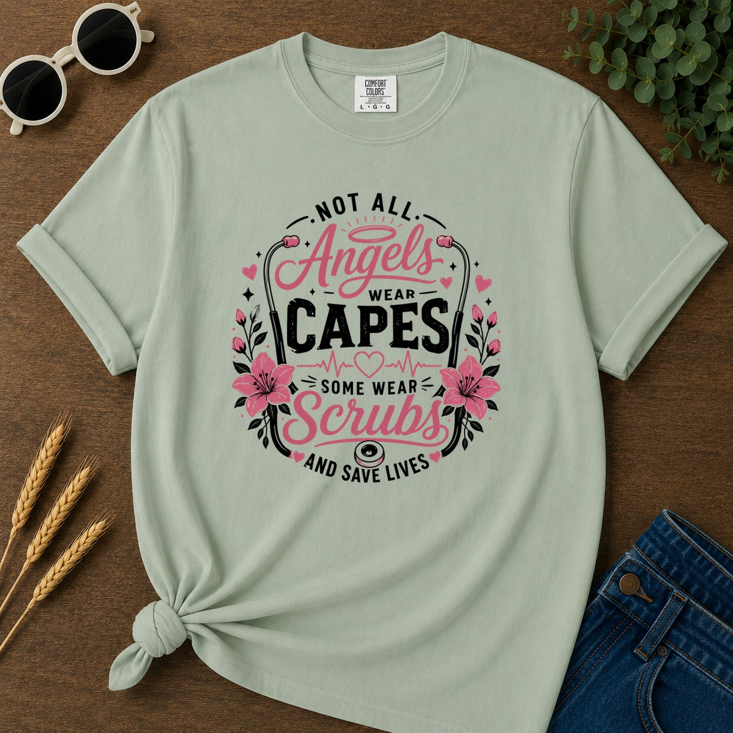 Not All Angels Wear Capes T-Shirt - Bay