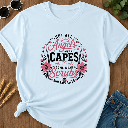 Not All Angels Wear Capes T-Shirt - Chambray