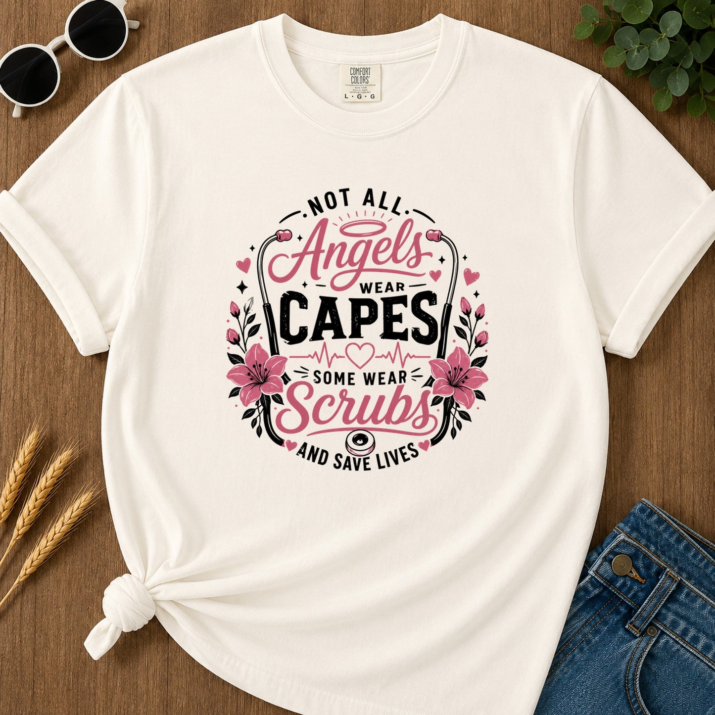 Not All Angels Wear Capes T-Shirt - Ivory