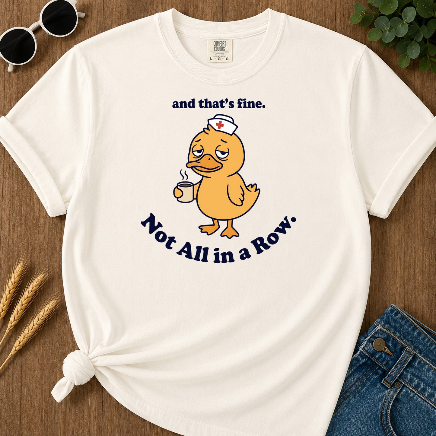 Not All In A Row T-Shirt - Ivory