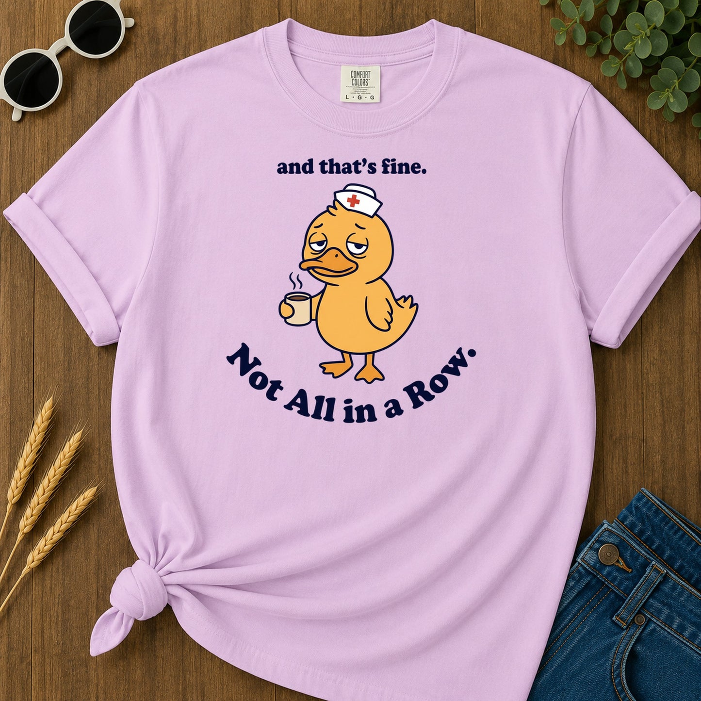 Not All In A Row T-Shirt - Orchid