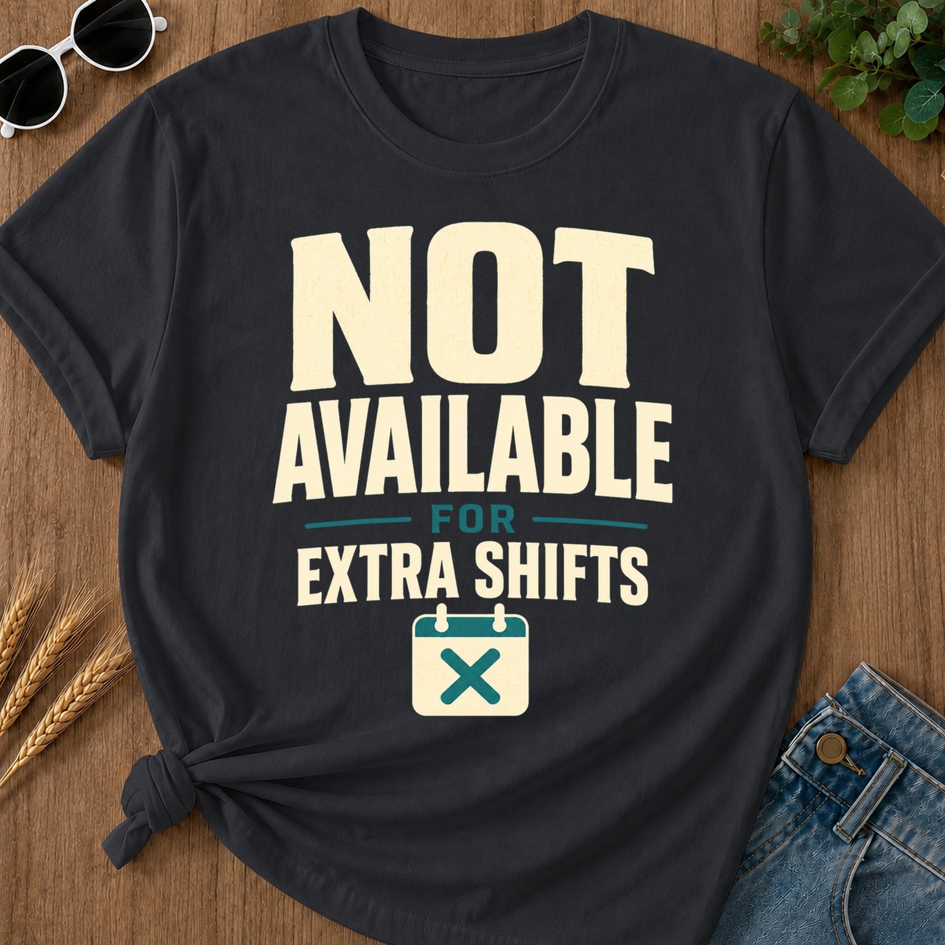 Not Available Extra Shifts T-Shirt - Graphite