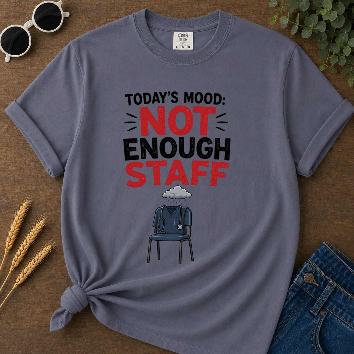 Not Enough Staff T-Shirt - Navy