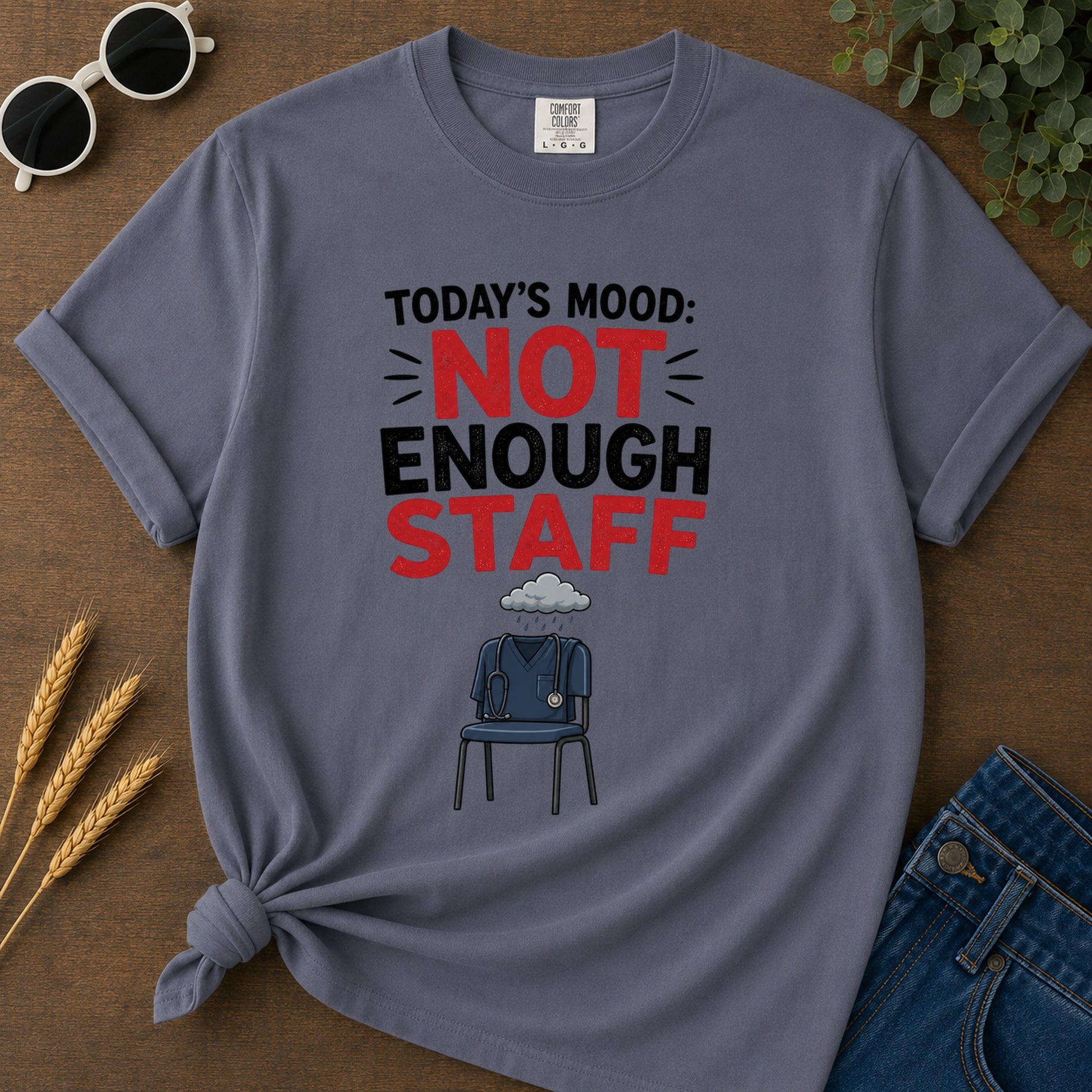 Not Enough Staff T-Shirt - Navy