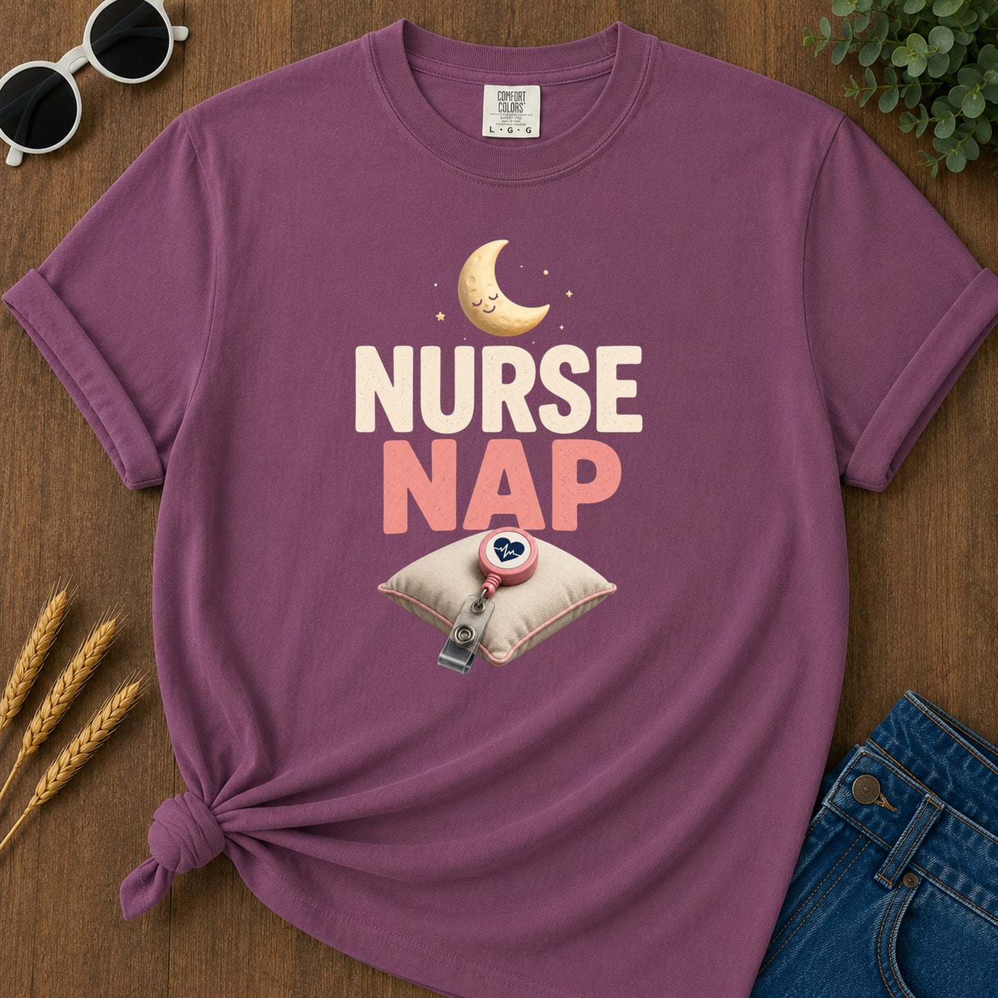 Nurse Nap T-Shirt - Berry