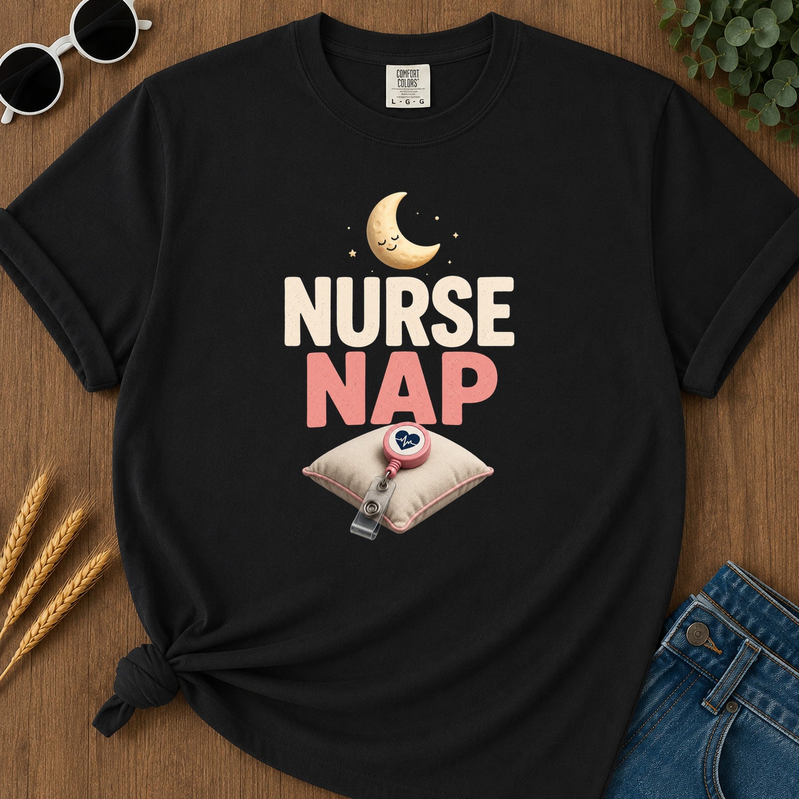 Nurse Nap T-Shirt - Black