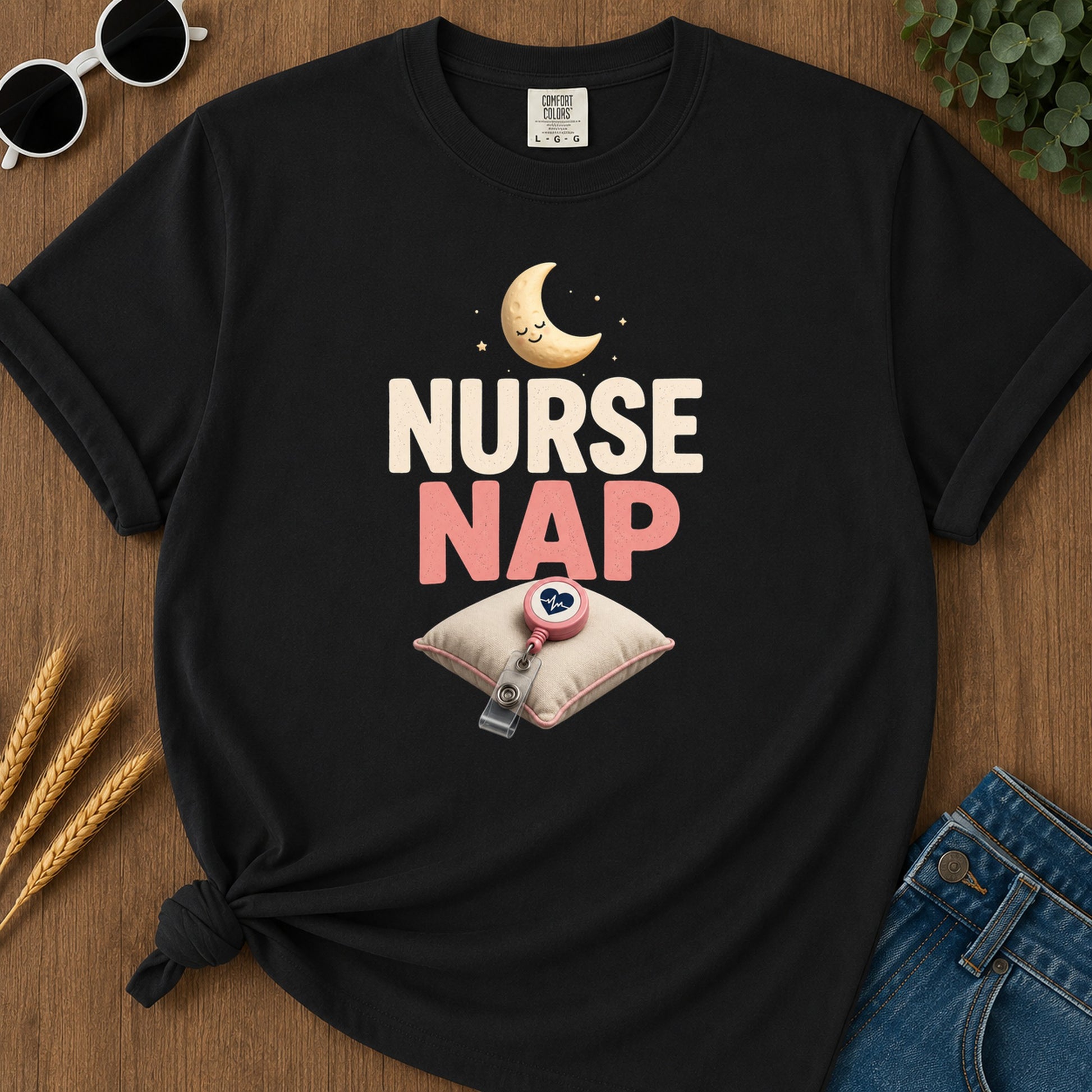 Nurse Nap T-Shirt - Black