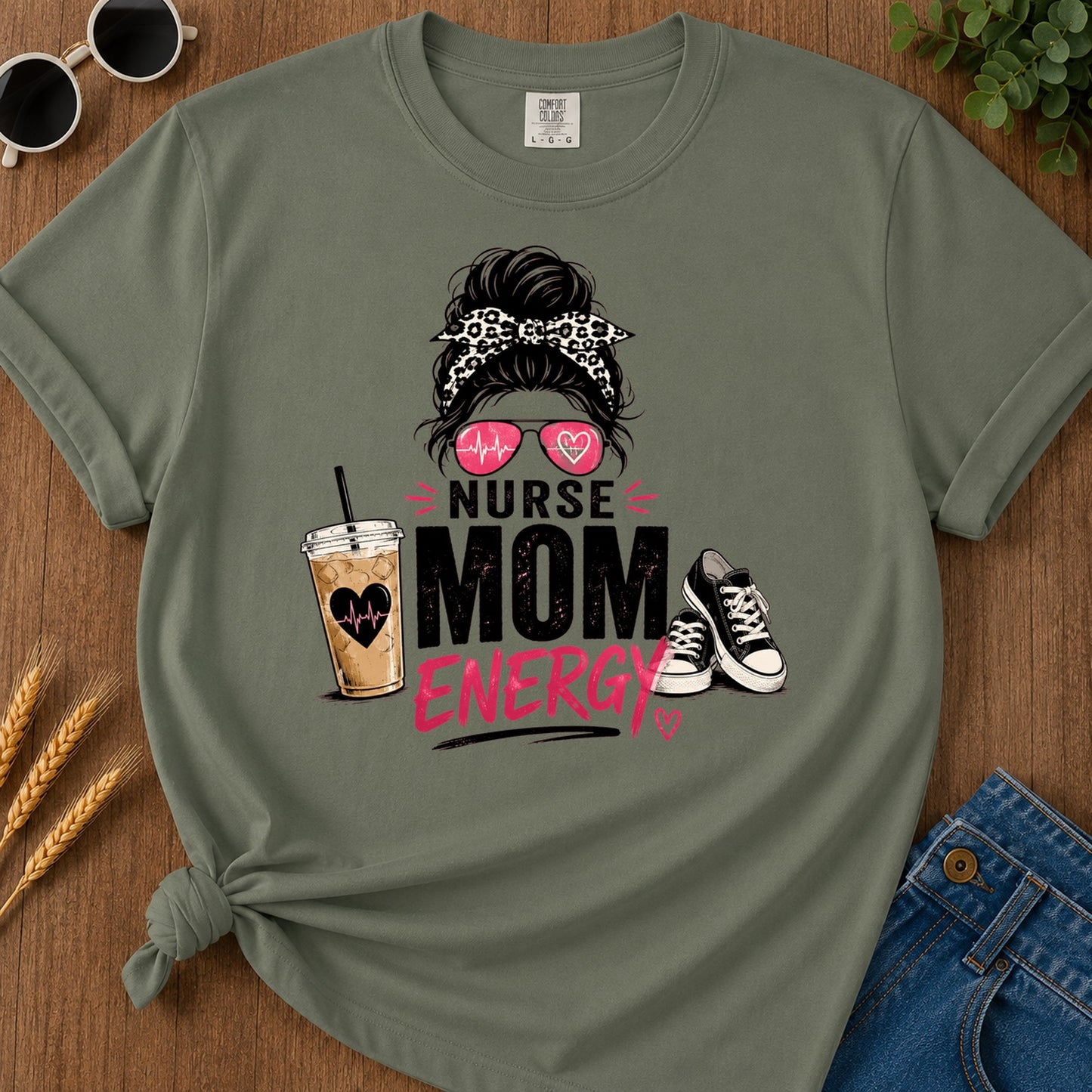 Nurse Verg T-Shirt - Moss