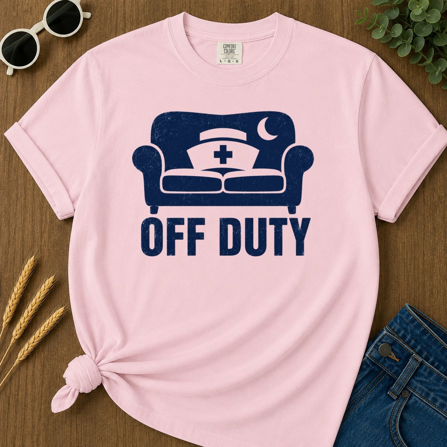 Off Duty T-shirt - Blossom Mockup
