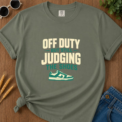 Off Duty Judging T-Shirt - Moss