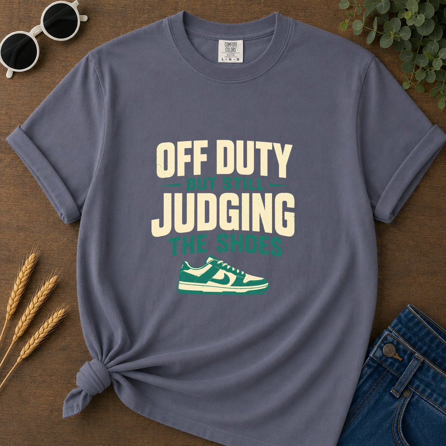 Off Duty Judging T-Shirt - Navy