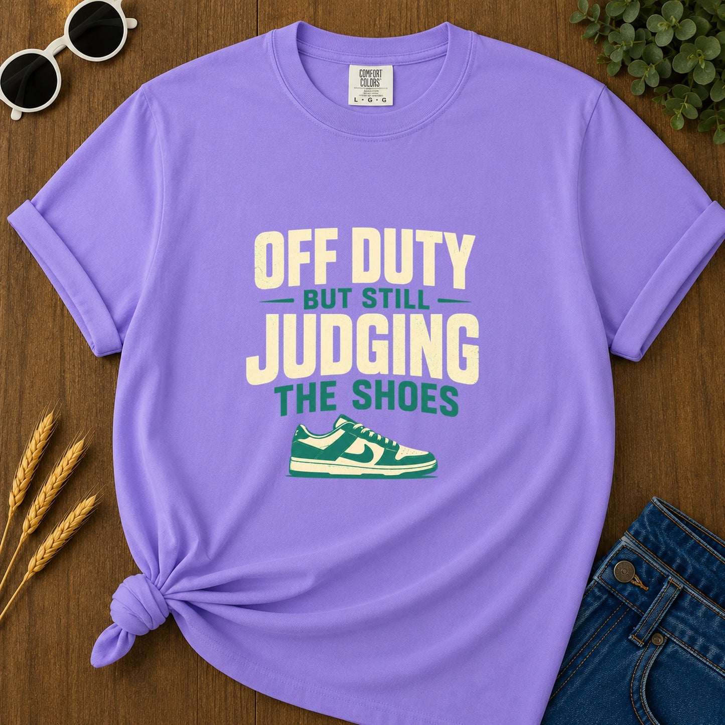 Off Duty Judging T-Shirt - Violet