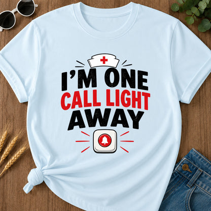 One Call Light Away T-Shirt - Chambray