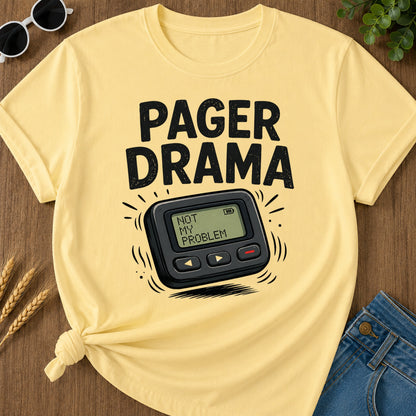Pager Drama T-Shirt - Butter