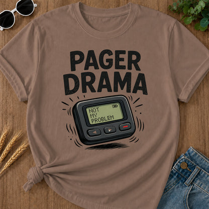 Pager Drama T-Shirt - Espresso