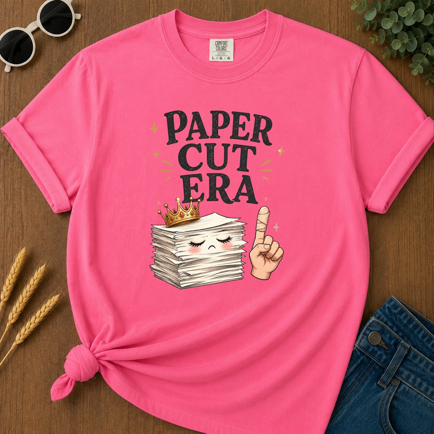 Paper Cut Era T-Shirt - Crunchberry