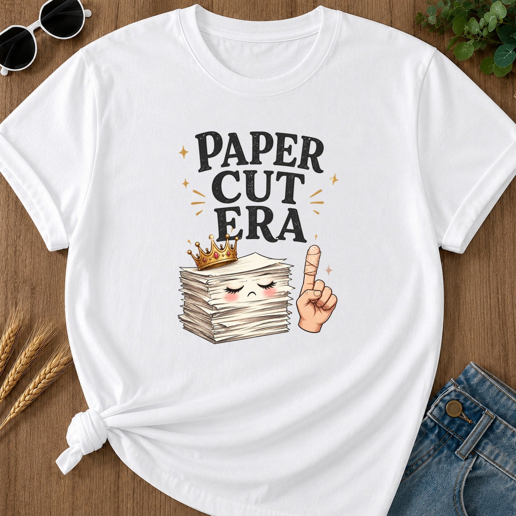 Paper Cut Era T-Shirt - White