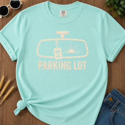 Parking Lot T-shirt - Chalky Mint Mockup