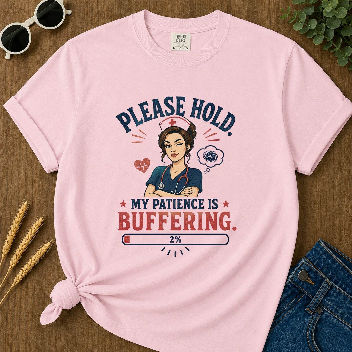 Patience T-Shirt - Blossom