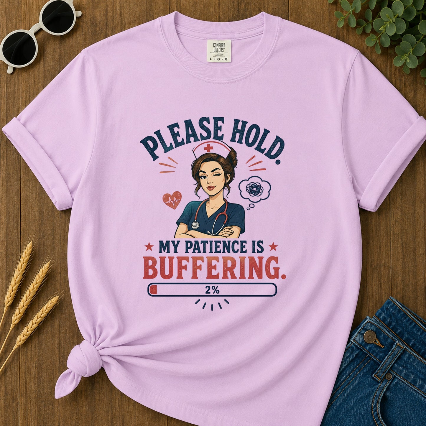 Patience T-Shirt - Orchid