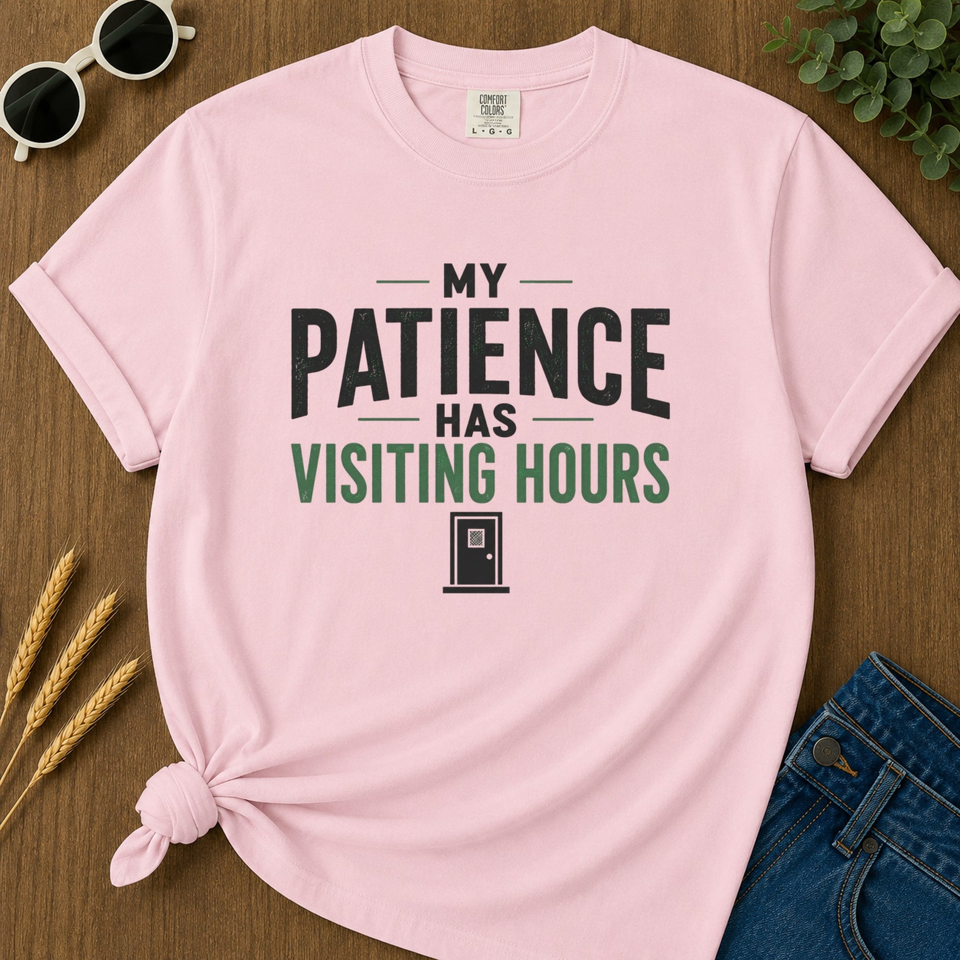 Patience Visiting Hours T-Shirt - Blossom