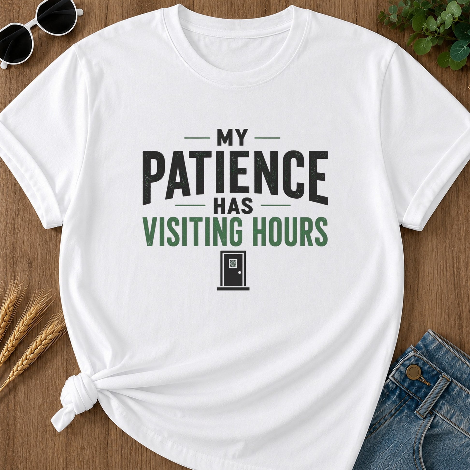 Patience Visiting Hours T-Shirt - White