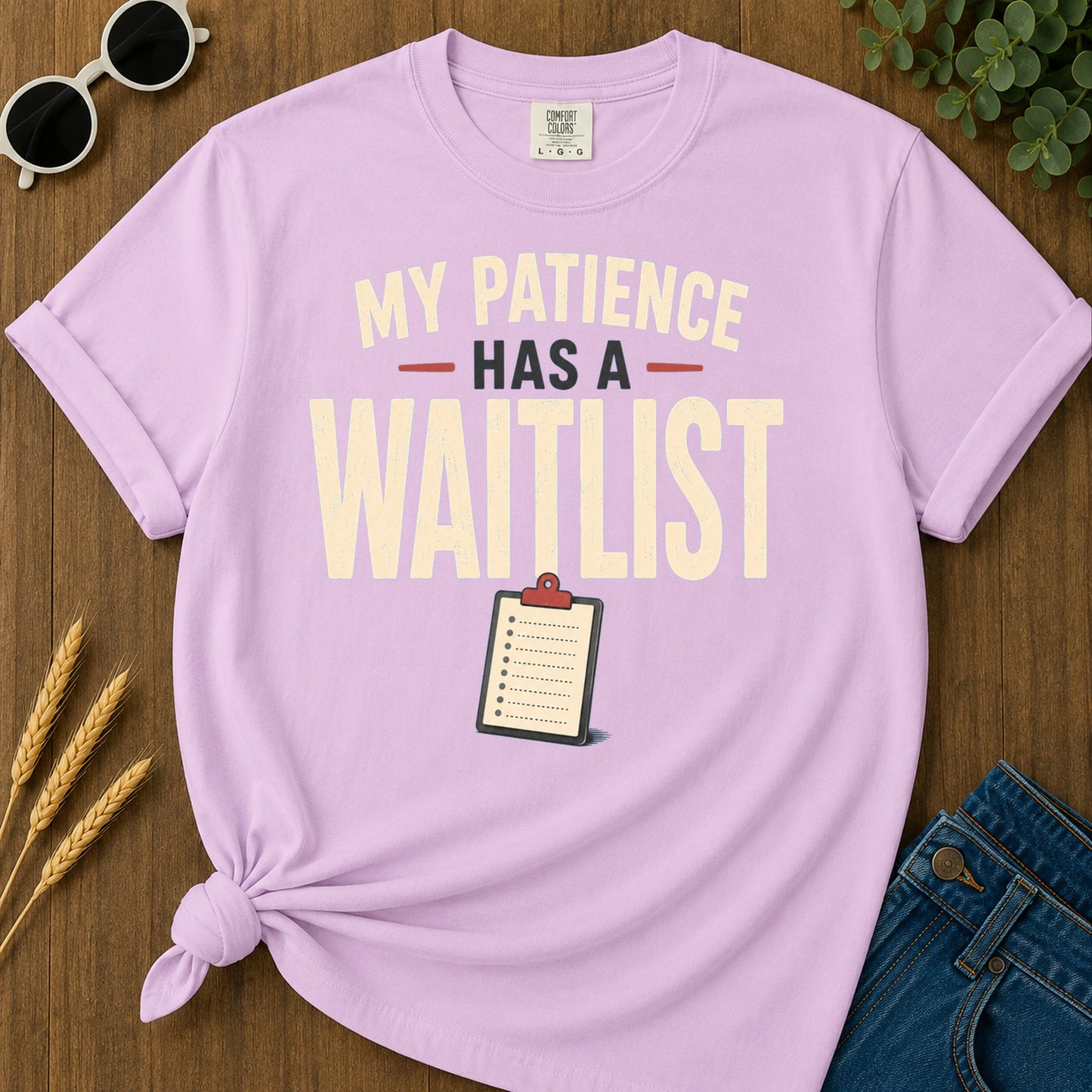 Patience Waitlist T-Shirt - Orchid