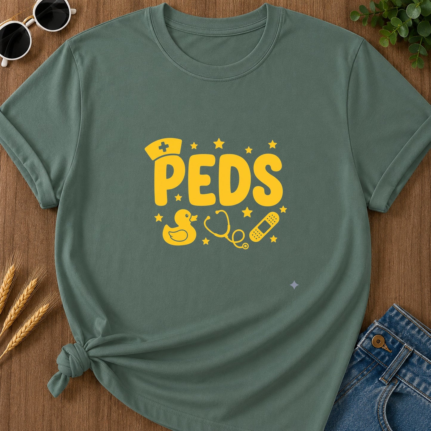 Peds T-Shirt - Blue Spruce