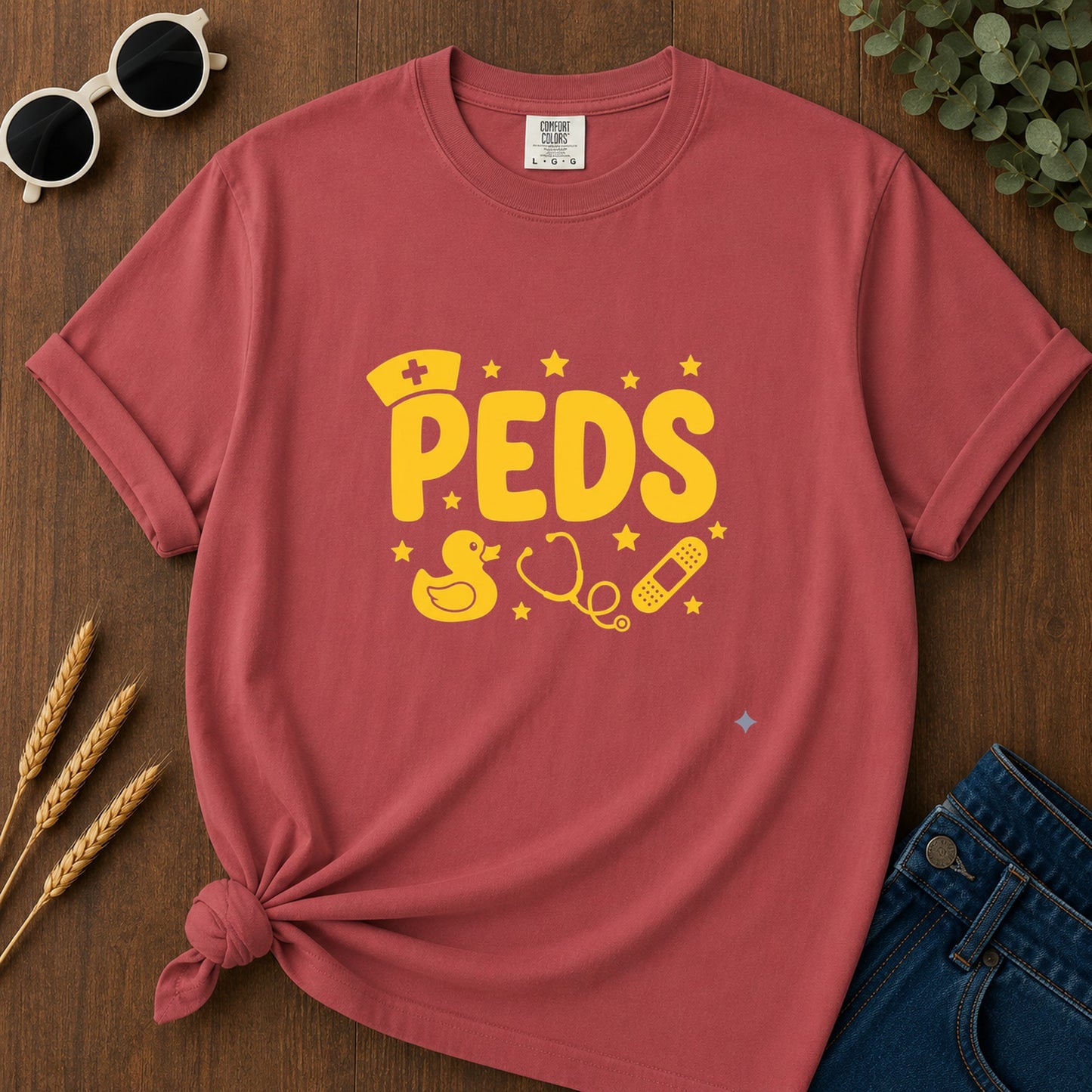 Peds T-Shirt - Crimson