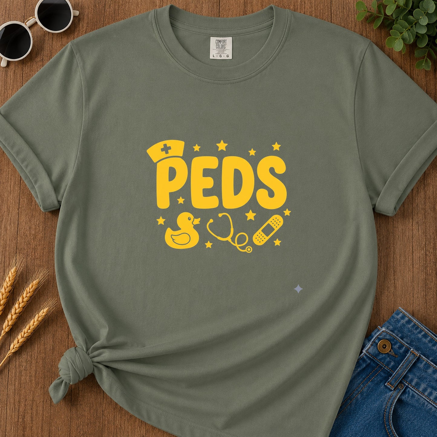 Peds T-Shirt - Moss