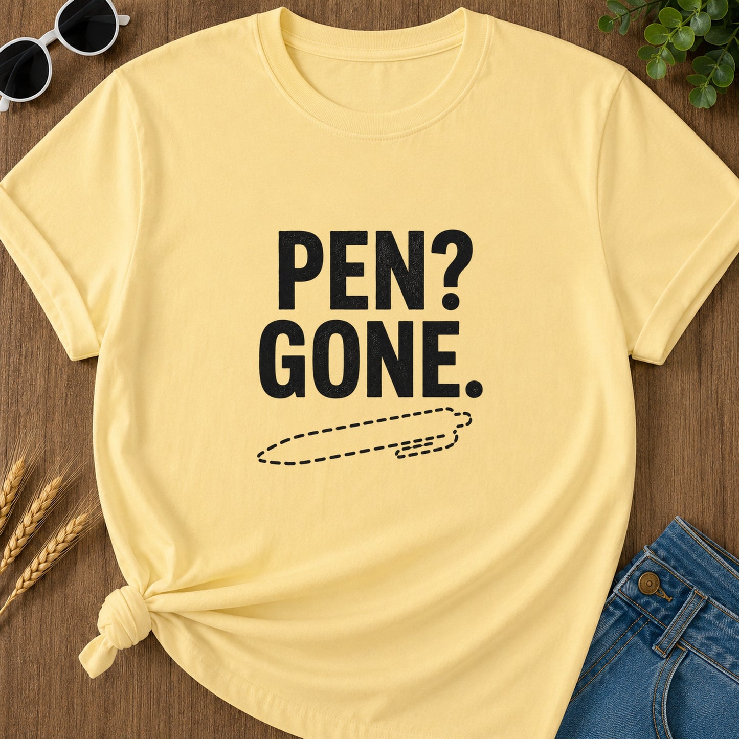Pen Gone T-Shirt - Butter