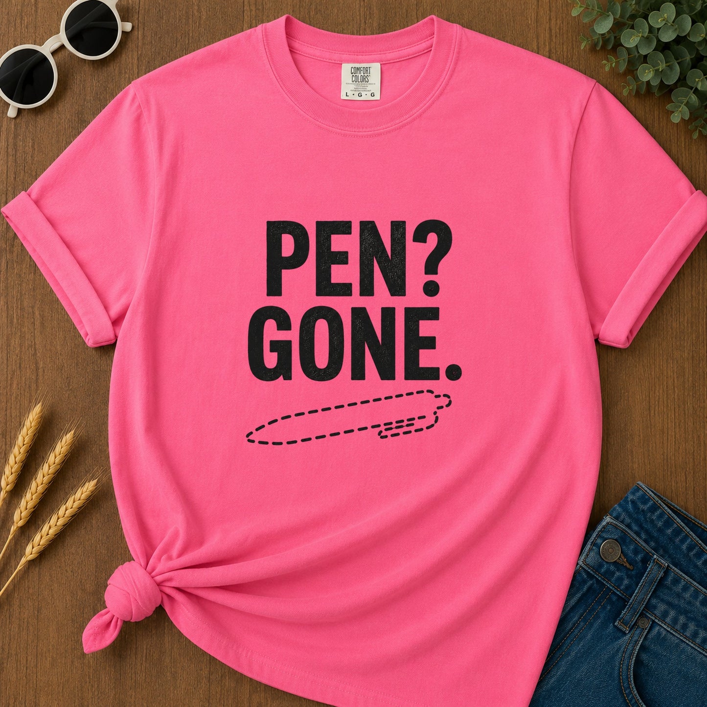Pen Gone T-Shirt - Crunchberry