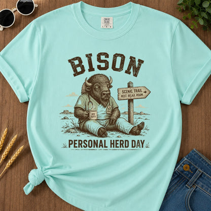 Personal Herd Day T-shirt - Chalky Mint Mockup