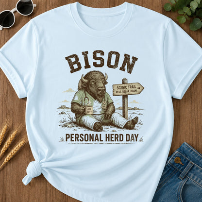 Personal Herd Day T-shirt - Chambray Mockup